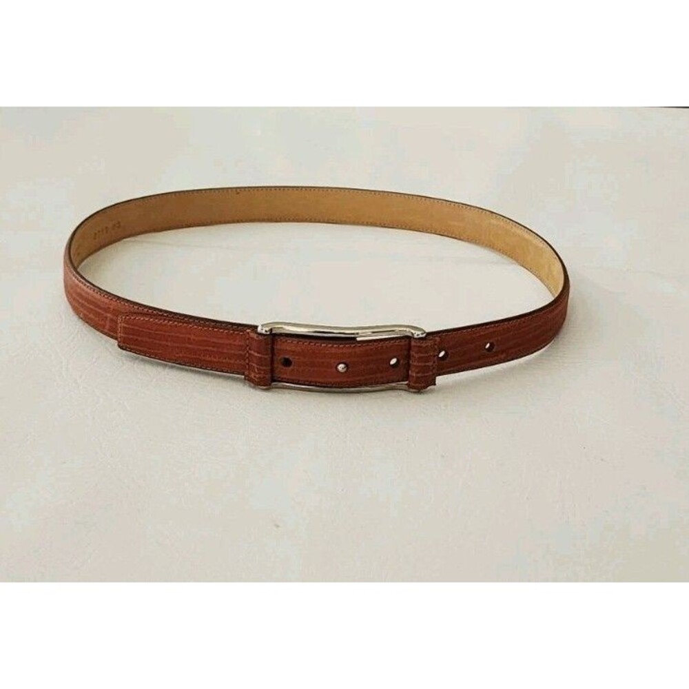 WCM Golf Women's Leather Belt Buckle Brown 30"-33" USA